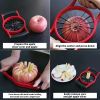 Apple Slicer Corer, Stainless Steel Upgrade 12 Sharp Apple Slicer Large, Ergonomic Plastic Handle Non-slip And Easy To Hold, Kitchen Fruit Divide