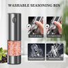2PCS Electric Salt And Pepper Grinder Set - Battery-powered Spice Grinder, Adjustable For Coarseness, Perfect For Home Kitchens, Durable Plastic,
