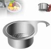 Stainless Steel Swan Sink Strainer Basket,Kitchen Sink Drain Filter,Sink Drain Strainer Basket,Swan Sink Strainer Basket,Stainless Steel Draining